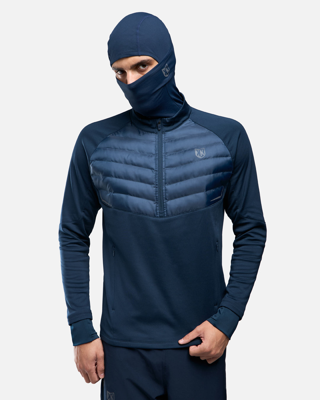 FootKorner TestingHaut 1/2 Zip FK Rocks Cagoule Intégrée - Marine