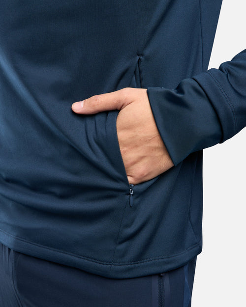 Haut 1/2 Zip FK Rocks Cagoule Intégrée - Marine - FootKorner Testing