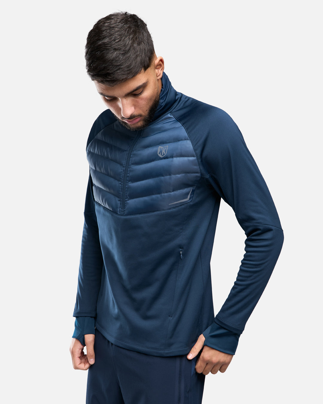 FootKorner TestingHaut 1/2 Zip FK Rocks Cagoule Intégrée - Marine