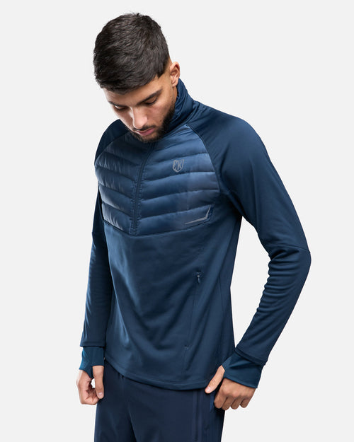 Haut 1/2 Zip FK Rocks Cagoule Intégrée - Marine - FootKorner Testing