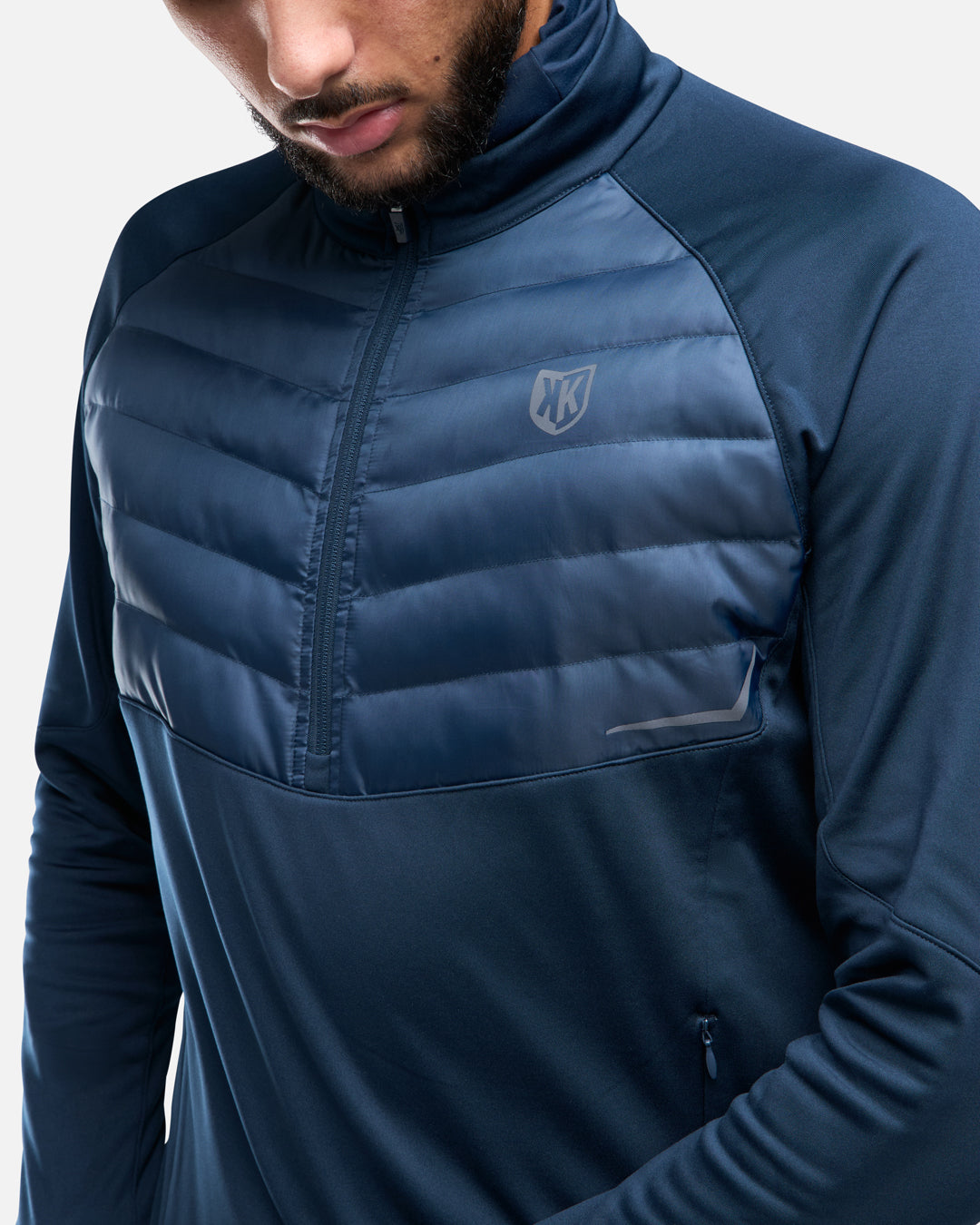 FootKorner TestingHaut 1/2 Zip FK Rocks Cagoule Intégrée - Marine