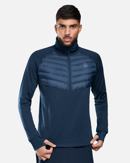 Haut 1/2 Zip FK Rocks Cagoule Intégrée - Marine - FootKorner Testing