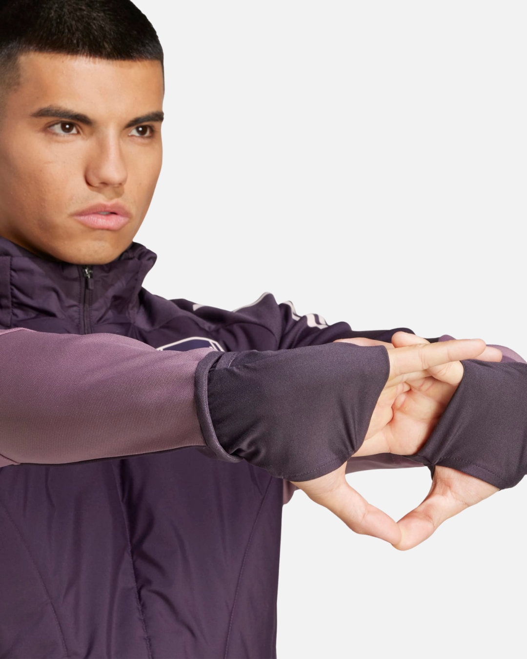 FootKorner TestingHaut Arsenal 2024/2025 cagoule intégrée - Violet/Rose