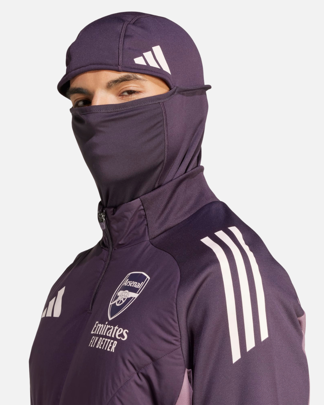FootKorner TestingHaut Arsenal 2024/2025 cagoule intégrée - Violet/Rose