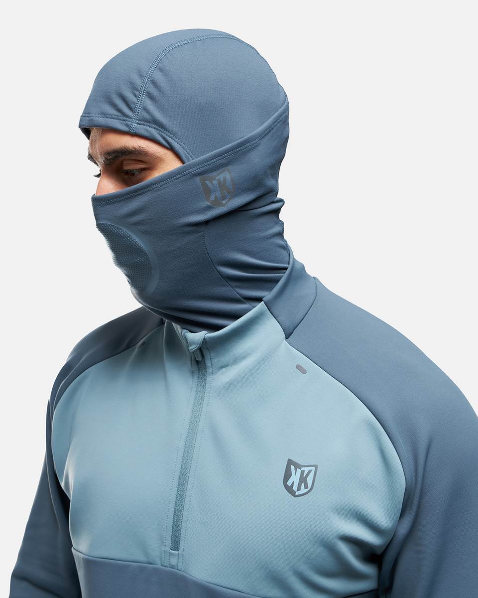 FootKorner TestingHaut 1/2 Zip FK Rocks II Cagoule Intégrée - Bleu