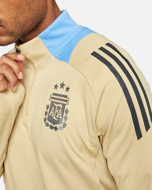 Haut d'entrainement Argentine 2024 - Beige/Bleu - FootKorner Testing