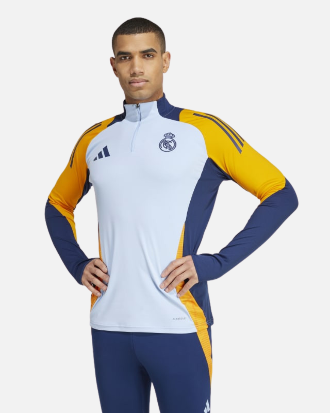 FootKorner TestingHaut d'entrainement Real Madrid 2024/2025 - Bleu/Orange