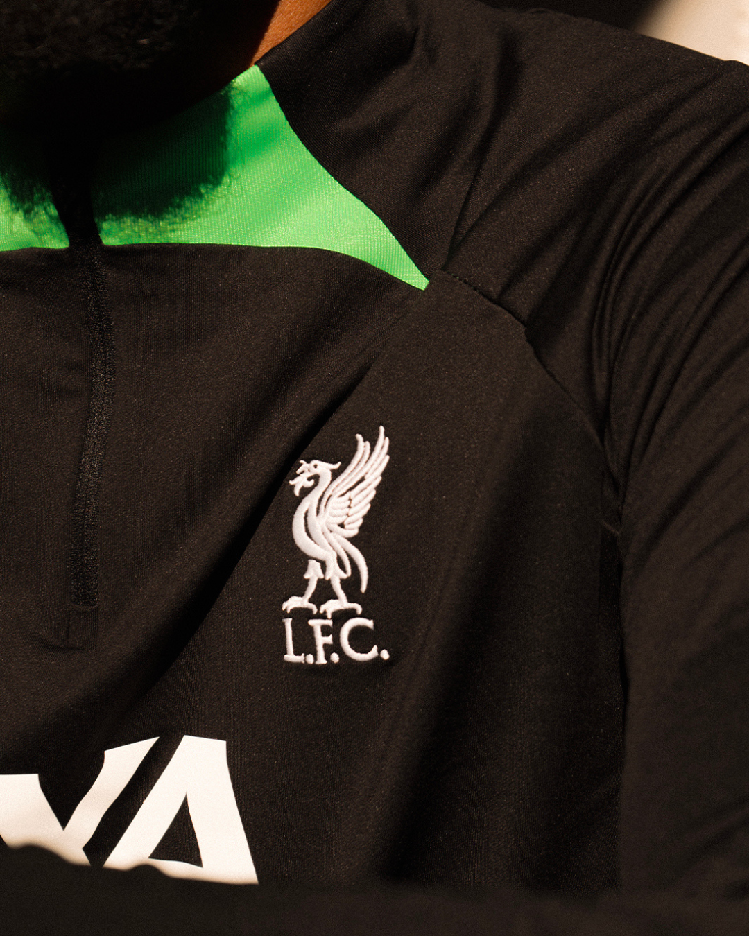 FootKorner TestingHaut d'entrainement Liverpool - Noir/Vert/Blanc