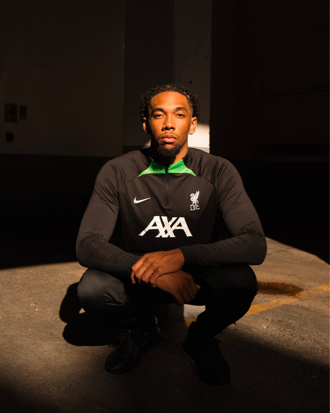 FootKorner TestingHaut d'entrainement Liverpool - Noir/Vert/Blanc