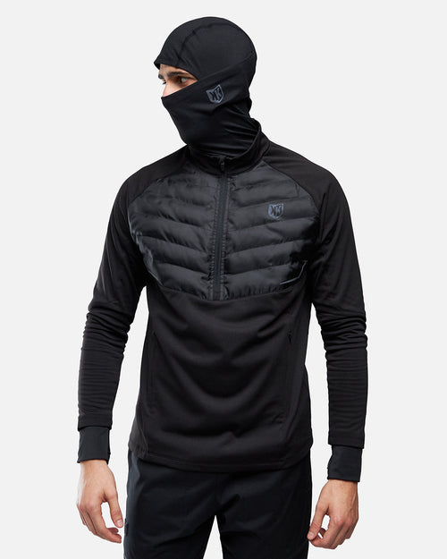 Haut FK Rocks 1/2 Zip Cagoule Intégrée - Noir - FootKorner Testing