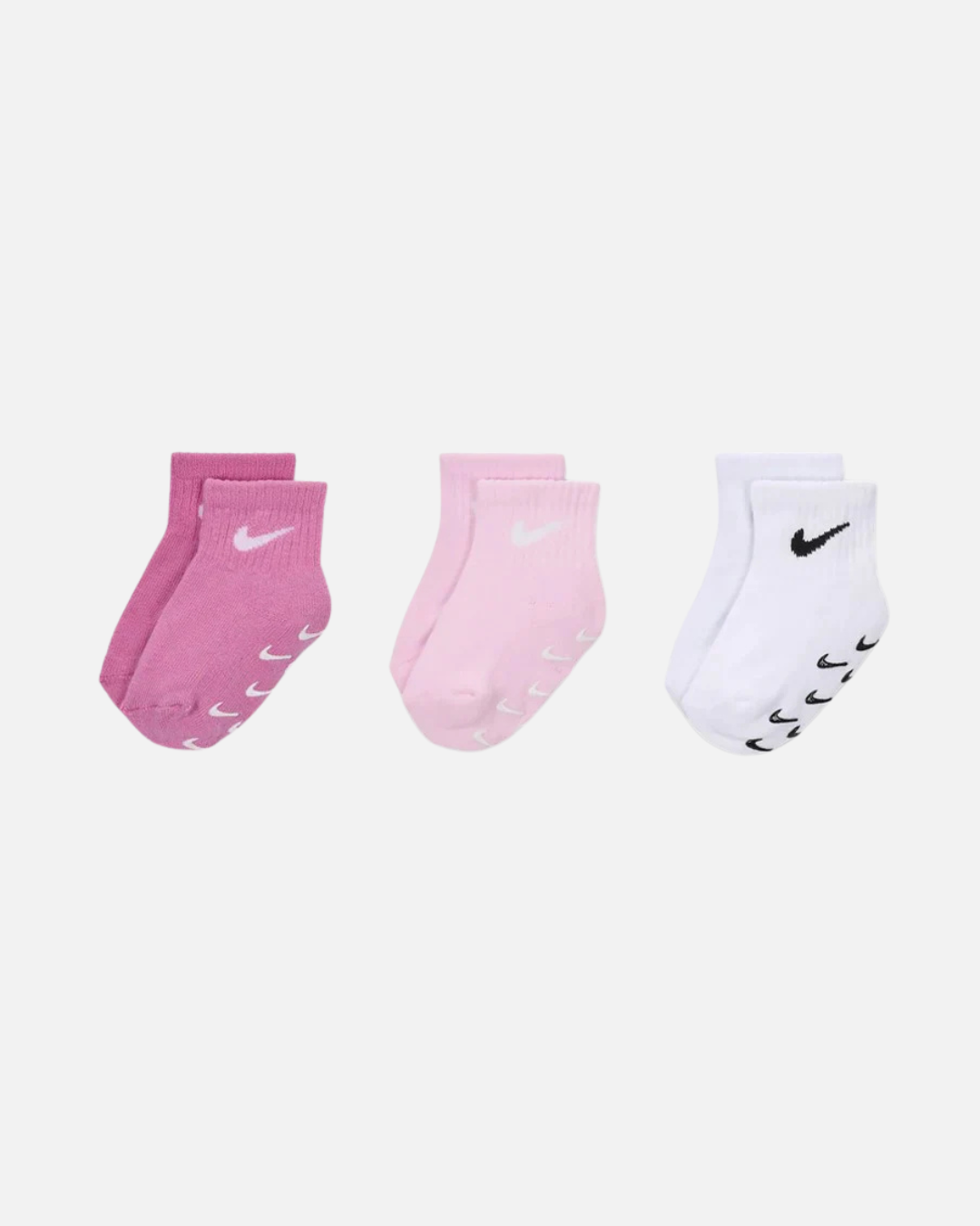 FootKorner TestingLot de 3 paires de chaussettes Nike Bébé - Blanc/Rose