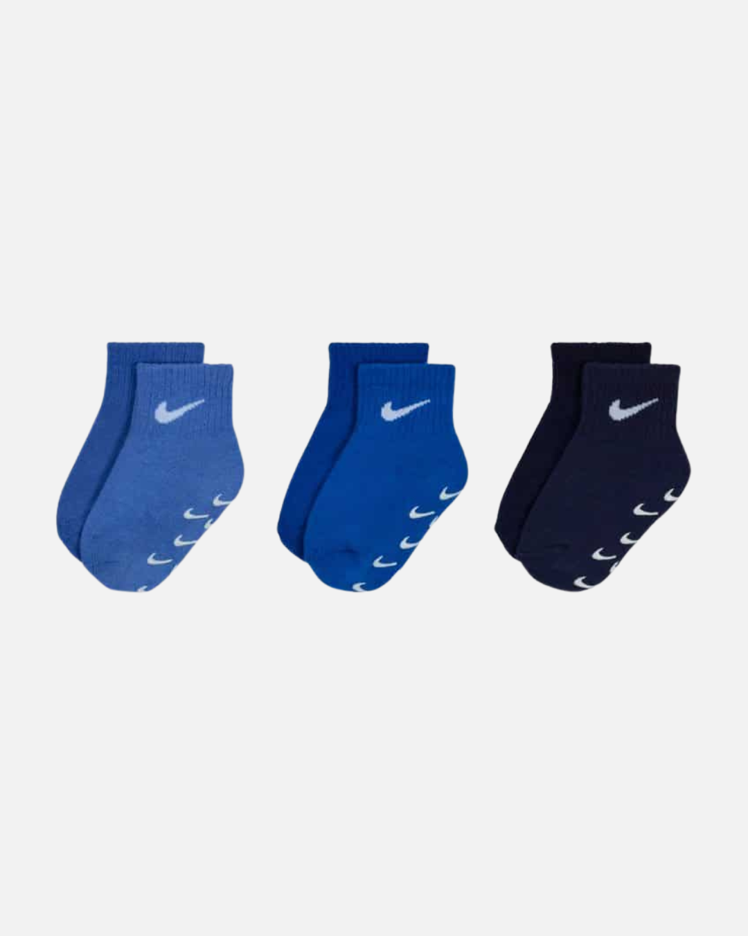 FootKorner TestingLot de 3 paires de chaussettes Nike Bébé - Bleu