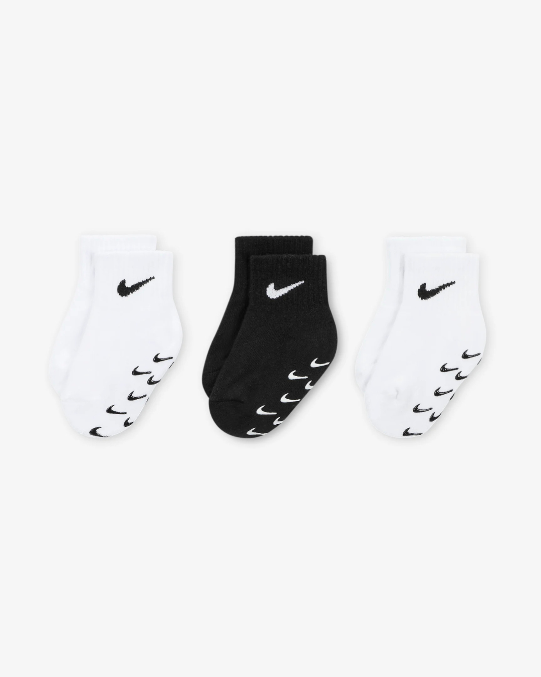 FootKorner TestingLot de 3 paires de chaussettes Nike Bébé - Noir/Blanc