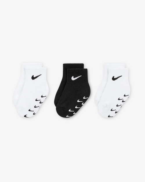 Lot de 3 paires de chaussettes Nike Bébé - Noir/Blanc - FootKorner Testing