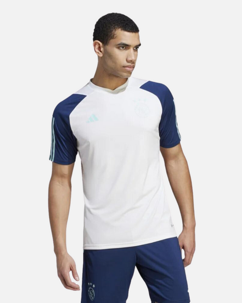 Maillot d'entrainement Ajax Amsterdam - Blanc/Bleu - FootKorner Testing