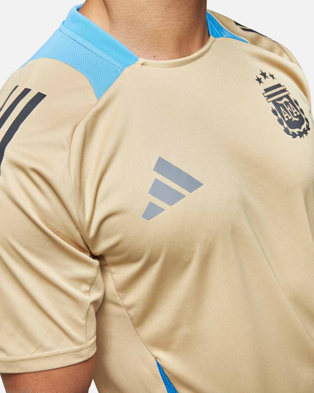 FootKorner TestingMaillot d'entrainement Argentine 2024 - Beige/Bleu