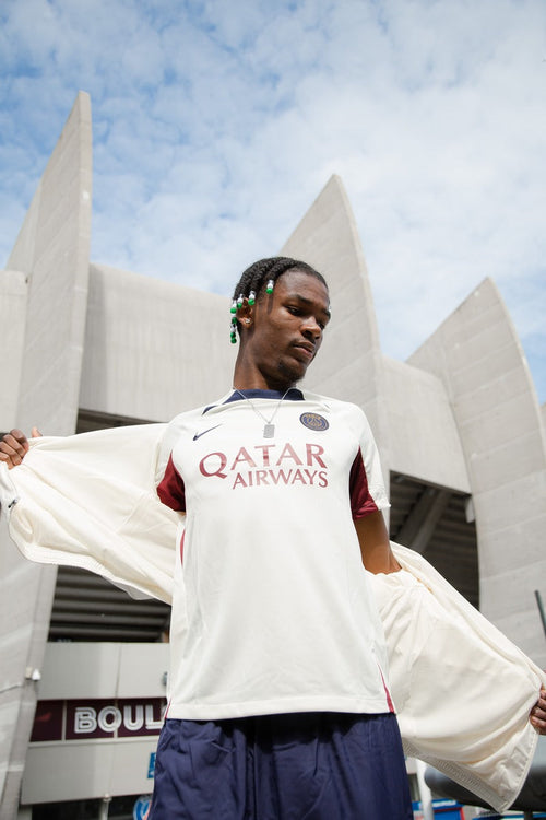 Maillot d'entrainement PSG - Beige/Rouge/Bleu - FootKorner Testing