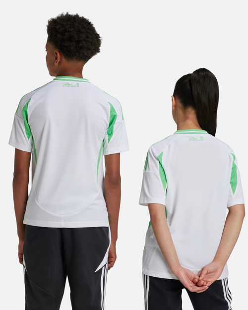 Maillot Domicile Algérie 2024/2025 Junior - Blanc/Vert - FootKorner Testing