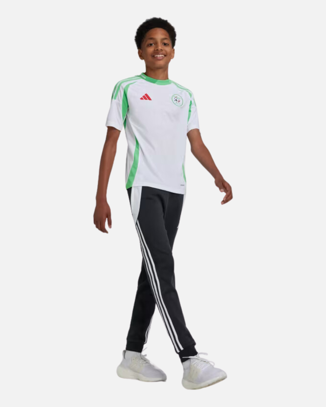 FootKorner TestingMaillot Domicile Algérie 2024/2025 Junior - Blanc/Vert