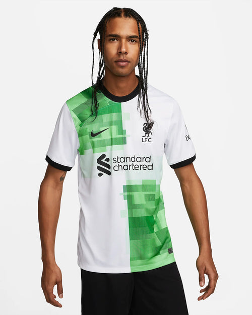 Maillot Extérieur Liverpool  - Blanc/Vert/Noir - FootKorner Testing