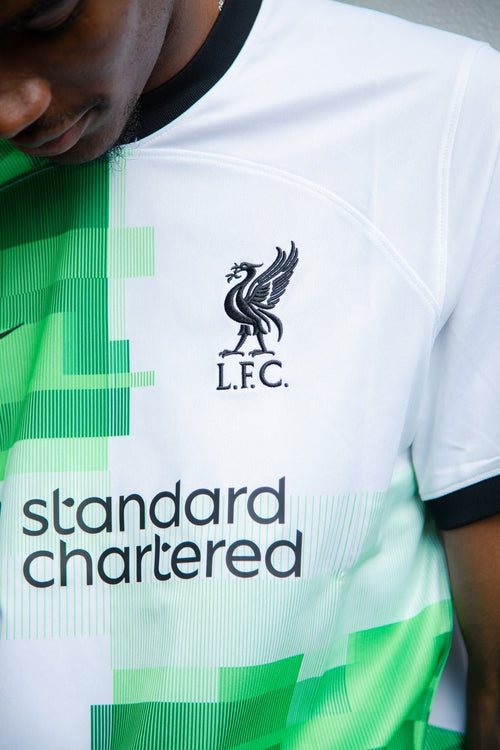 Maillot Extérieur Liverpool  - Blanc/Vert/Noir - FootKorner Testing