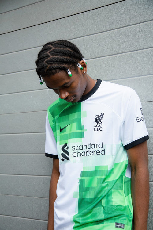 Maillot Extérieur Liverpool  - Blanc/Vert/Noir - FootKorner Testing