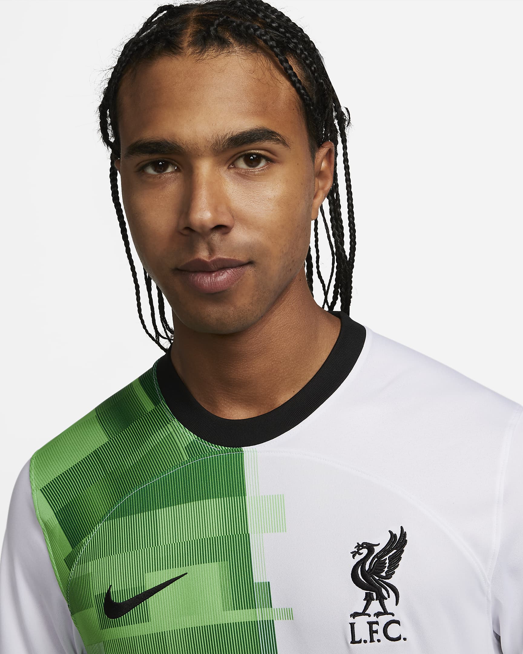 FootKorner TestingMaillot Extérieur Liverpool  - Blanc/Vert/Noir