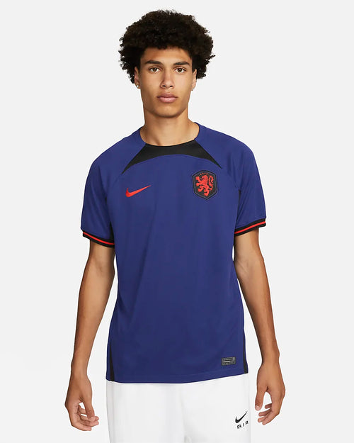Maillot Extérieur Pays-Bas 2022 - Bleu/Orange - FootKorner Testing