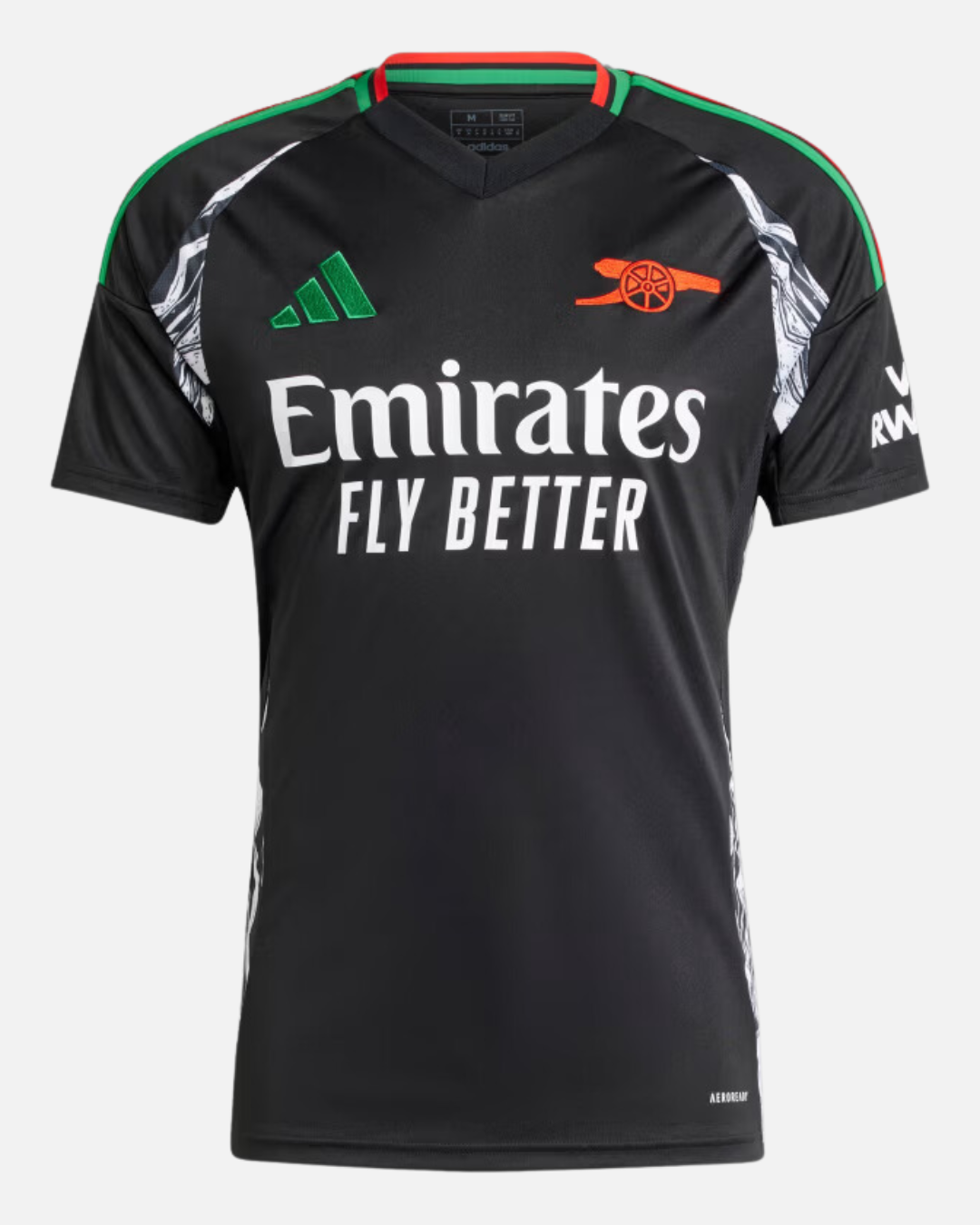 FootKorner TestingMaillot Extérieur Arsenal 2024/2025 - Noir/Vert/Rouge