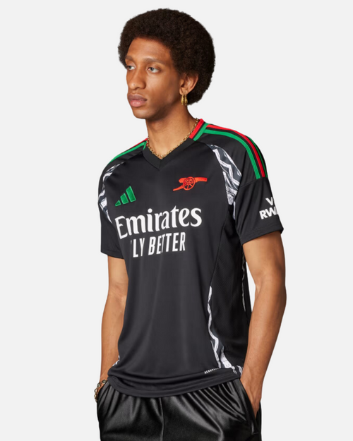 Maillot Extérieur Arsenal 2024/2025 - Noir/Vert/Rouge - FootKorner Testing