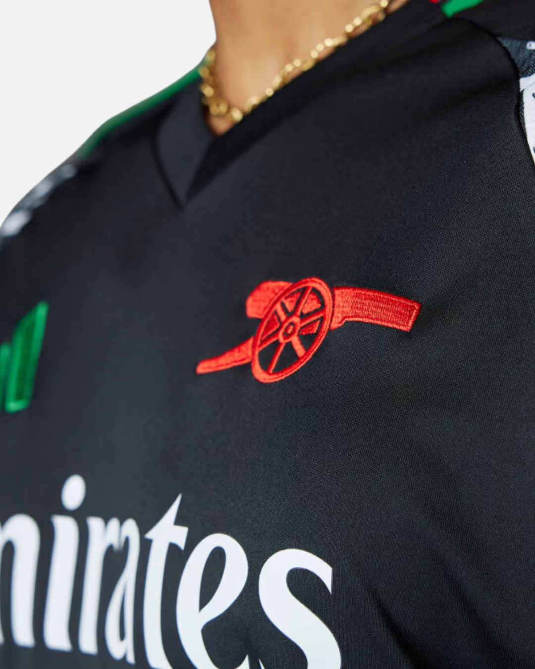 FootKorner TestingMaillot Extérieur Arsenal 2024/2025 - Noir/Vert/Rouge