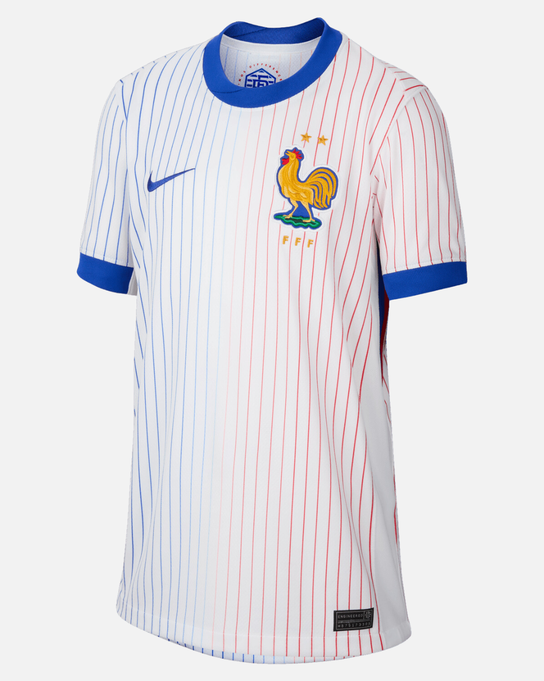 FootKorner TestingMaillot Extérieur Equipe de France Junior 2024 - Blanc/Bleu/Rouge