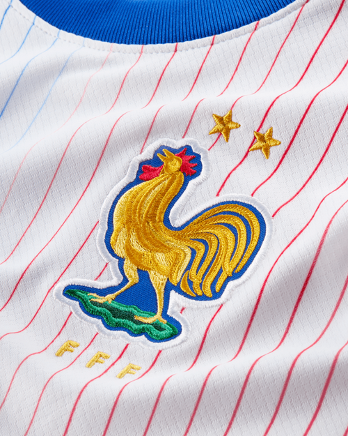 Maillot Extérieur Equipe de France Junior 2024 - Blanc/Bleu/Rouge - FootKorner Testing