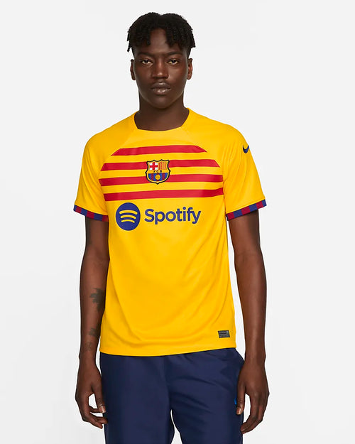 Maillot FC Barcelone Fourth 2023 - Jaune/Rouge/Bleu - FootKorner Testing
