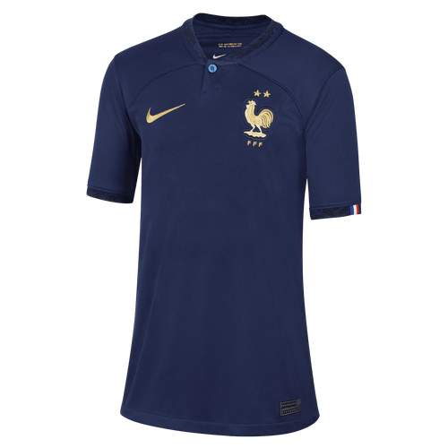 Maillot Equipe de France Domicile Junior 2022 - Bleu/Doré - FootKorner Testing
