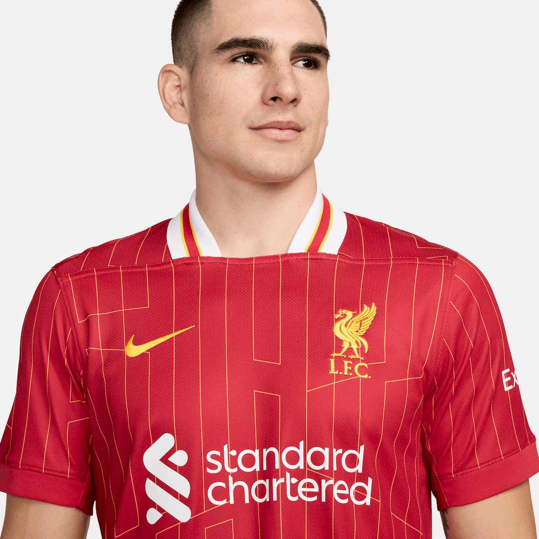 FootKorner TestingMaillot Liverpool Domicile 2024/2025- Rouge/Blanc