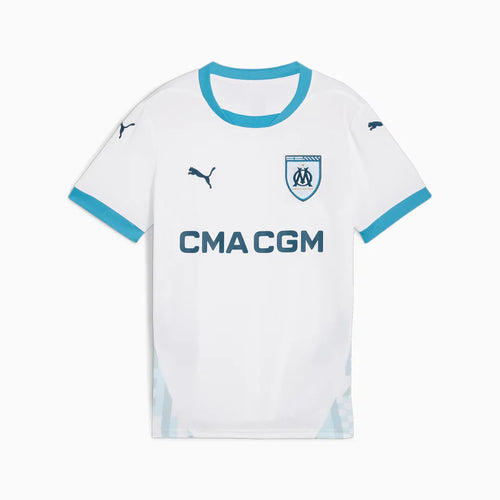 Maillot Om domicile 2024/2025 Junior - Blanc - FootKorner Testing
