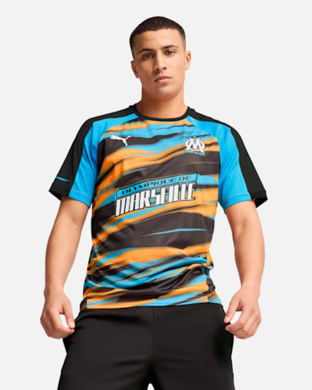 FootKorner TestingMaillot OM Faster 2024/2025 - Bleu/Orange/Noir