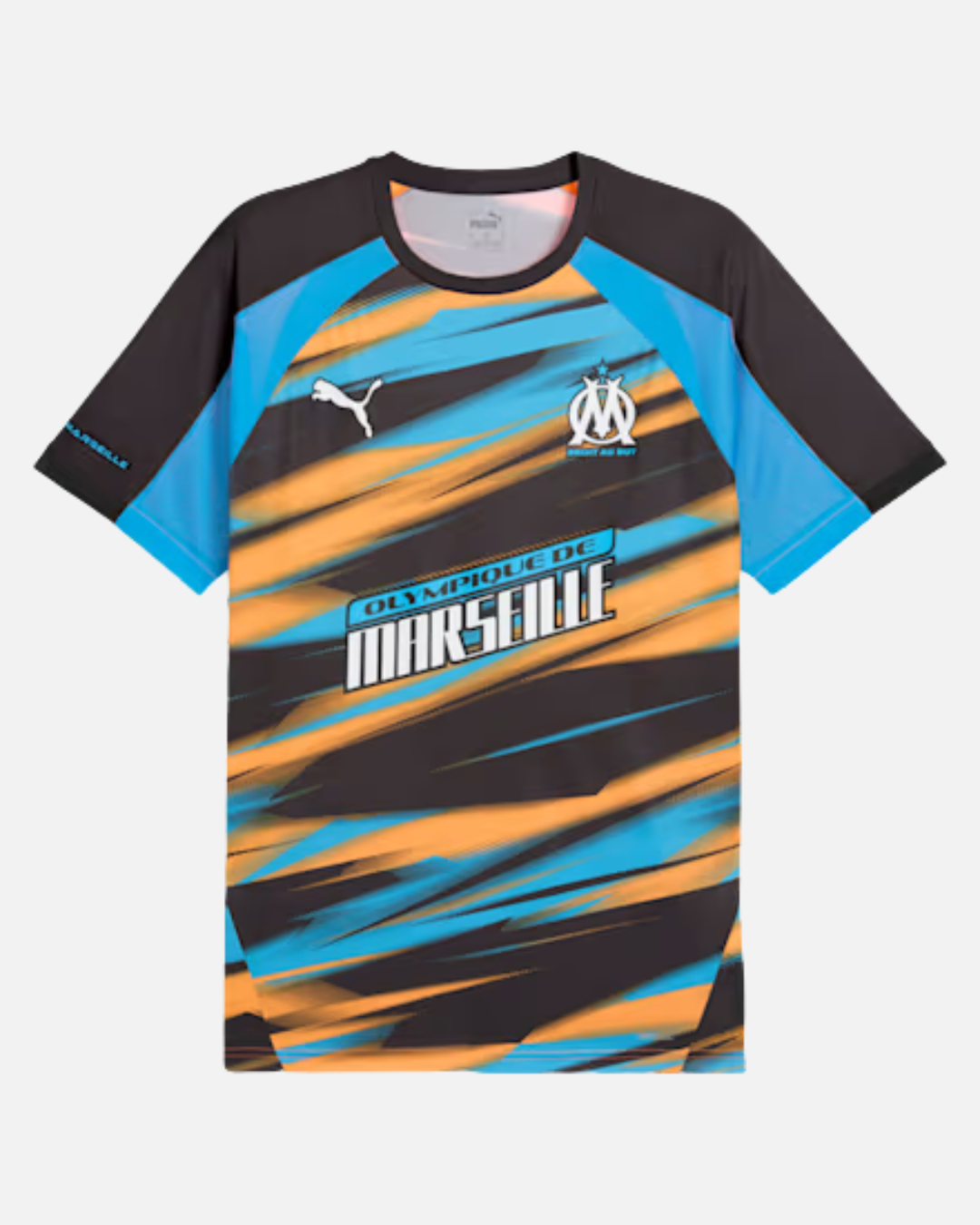 FootKorner TestingMaillot OM Faster 2024/2025 - Bleu/Orange/Noir