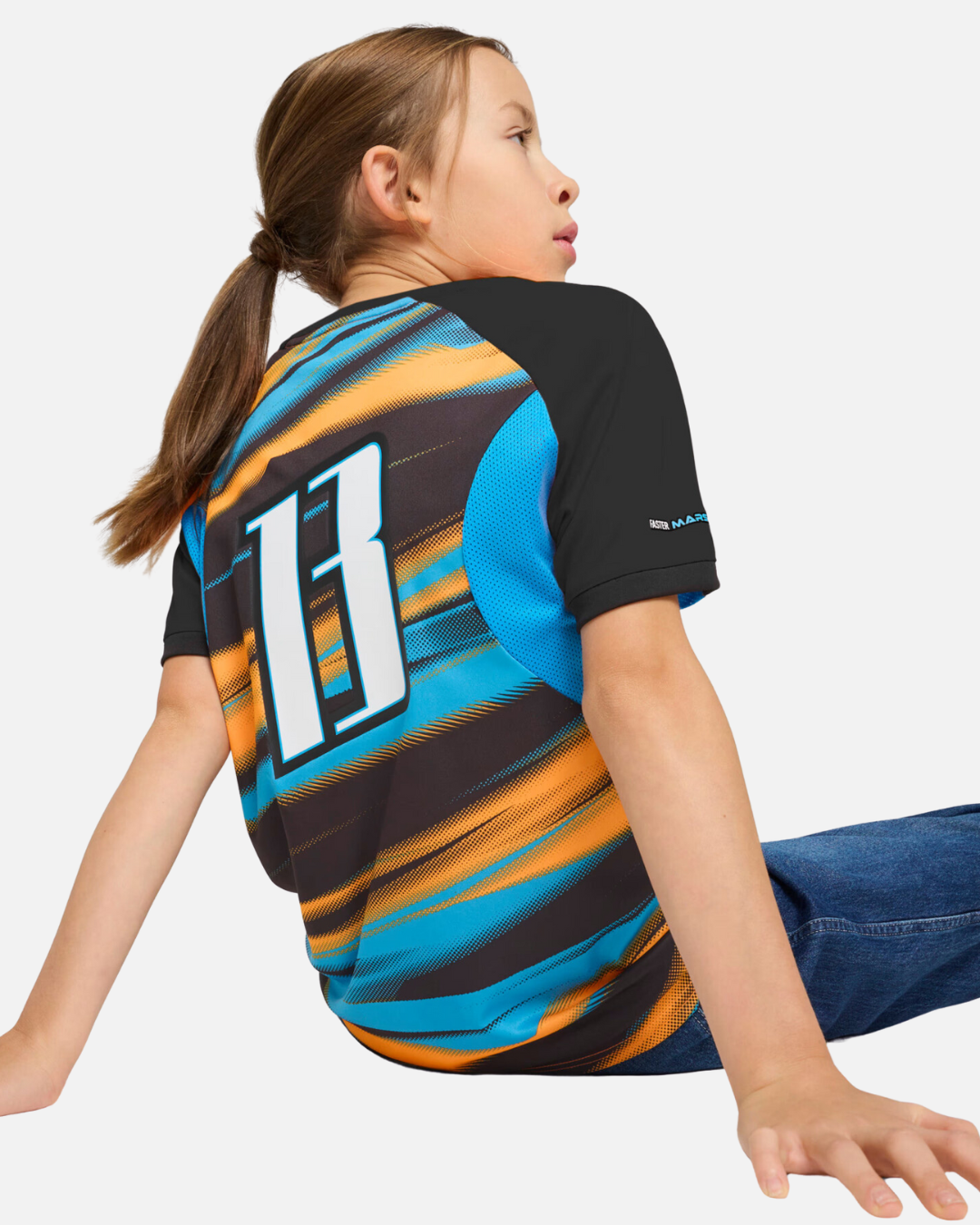 FootKorner TestingMaillot OM Faster 2024/2025 Junior - Orange/Bleu/Noir
