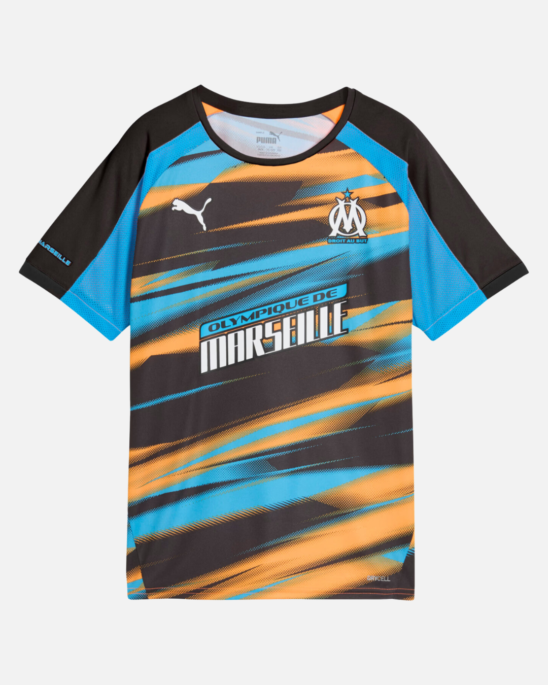 FootKorner TestingMaillot OM Faster 2024/2025 Junior - Orange/Bleu/Noir