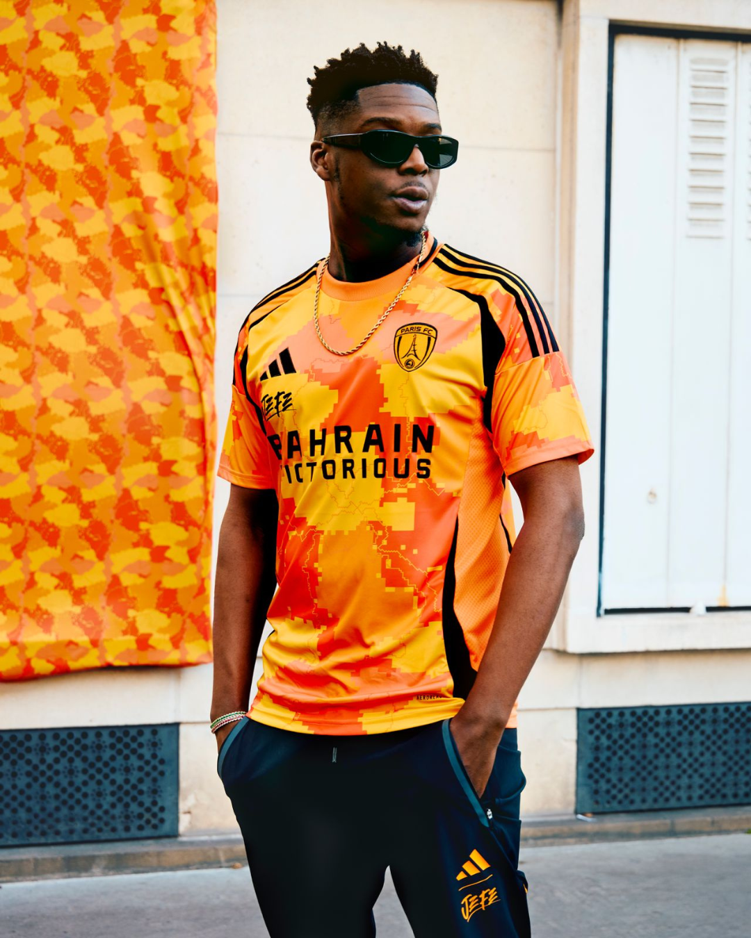 FootKorner TestingMaillot Paris FC x Jefe - Orange/Noir