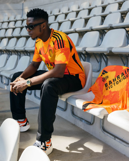 Maillot Paris FC x Jefe - Orange/Noir - FootKorner Testing