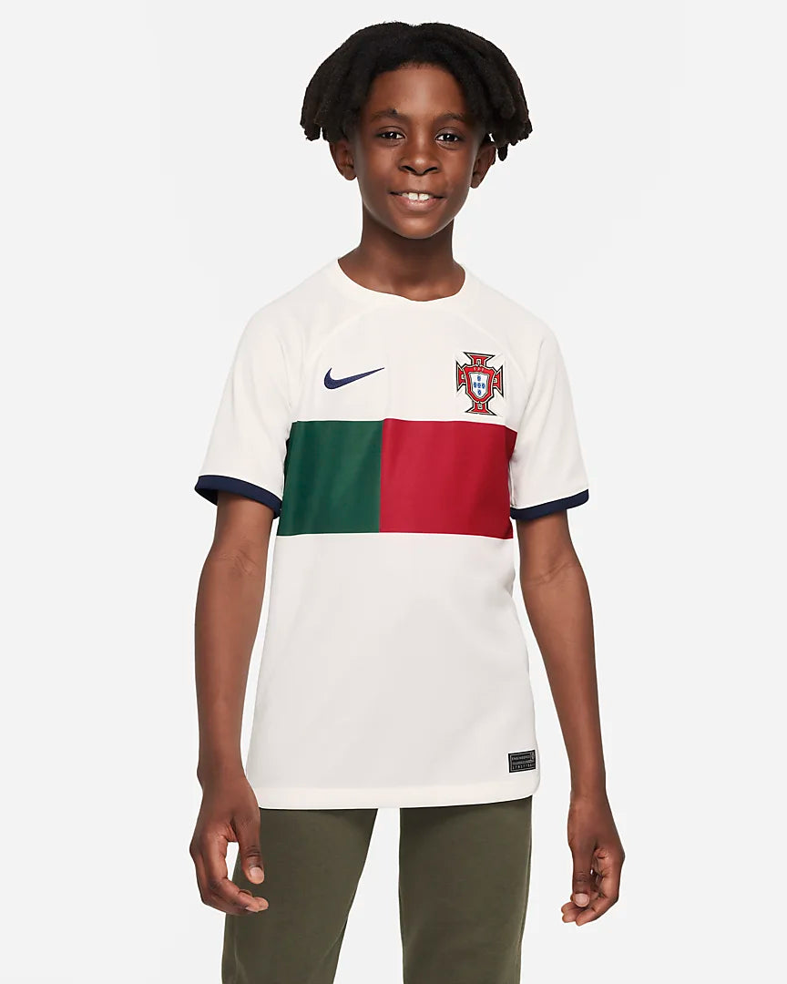 FootKorner TestingMaillot Portugal Extérieur 2022 Junior - Blanc/Rouge/Vert
