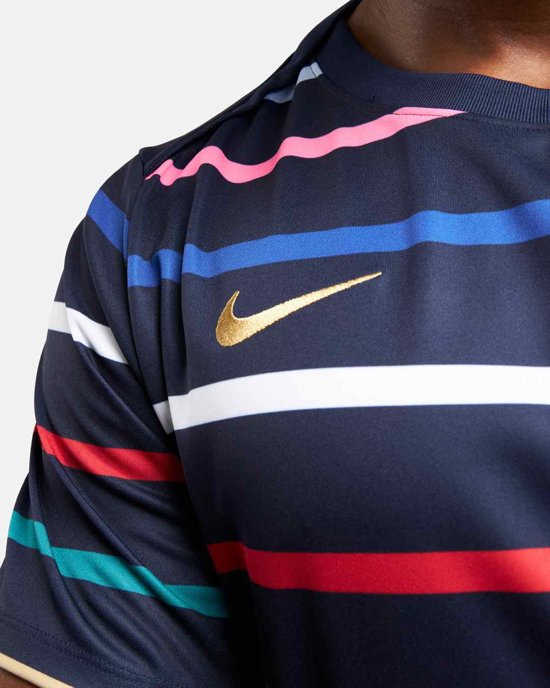 FootKorner TestingMaillot Pré-Match Equipe de France 2024 - Bleu/Rouge/Blanc