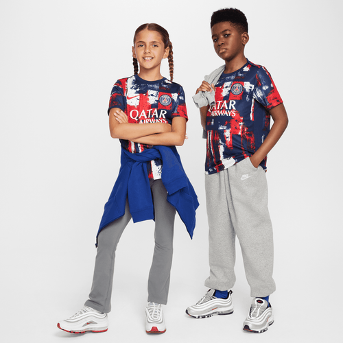 Maillot Pré Match PSG Junior 2024/2025 - Bleu/Blanc/Rouge - FootKorner Testing