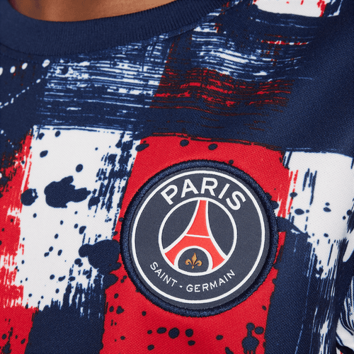 Maillot Pré Match PSG Junior 2024/2025 - Bleu/Blanc/Rouge - FootKorner Testing