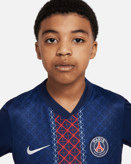Maillot PSG Domicile Junior 2025/2026 - Bleu/Rouge - FootKorner Testing