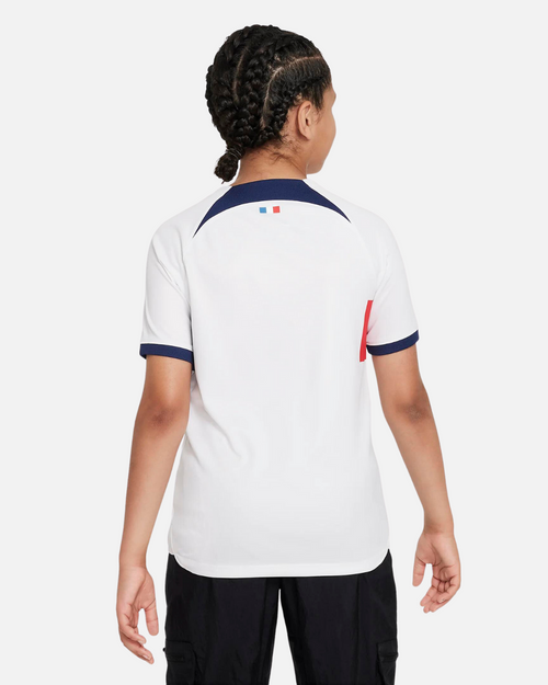 Maillot PSG Extérieur Junior - Blanc/Bleu/Rouge - FootKorner Testing