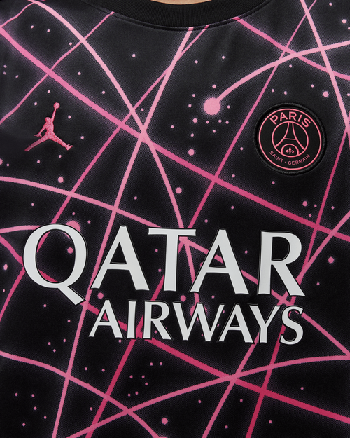 Maillot PSG Pré-Match 2025/2026 - Noir/Rose - FootKorner Testing